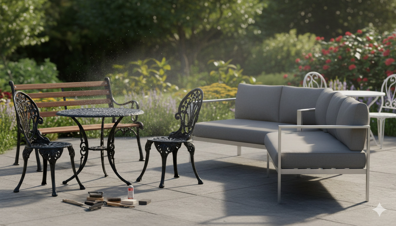 Metal outdoor furniture