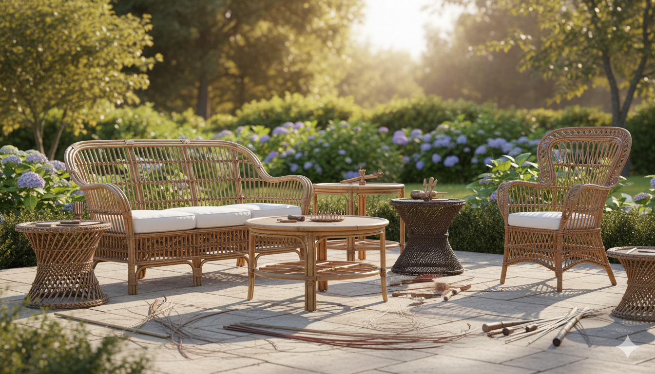 Rattan and wicker furniture
